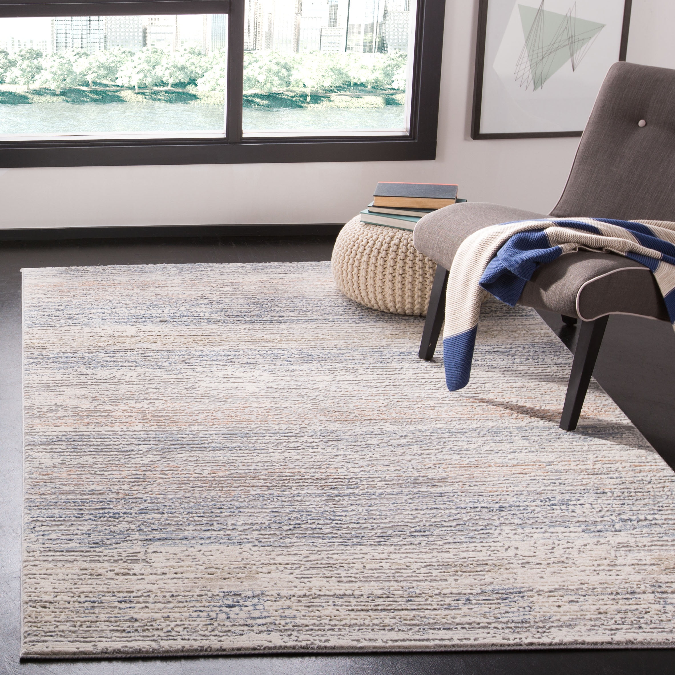 Safavieh Daytona 3 x 5 Stone Indoor Abstract Throw Rug Safavieh Daytona 3 x 5 Stone Indoor Abstract Throw Rug