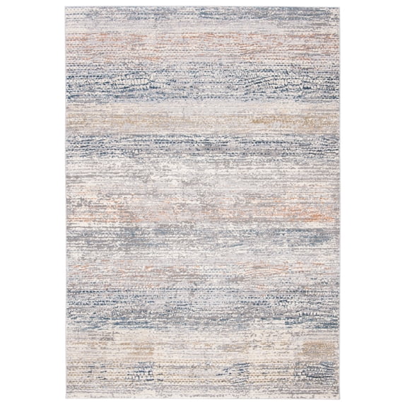 SAFAVIEH Martha Stewart Bairre Distressed Abstract Area Rug, Cream/Light Grey, 9' x 12'