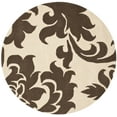 thumbnail image 1 of SAFAVIEH Martha Stewart Barcelona Floral Wool Area Rug, Molasses, 4' x 4' Round, 1 of 4