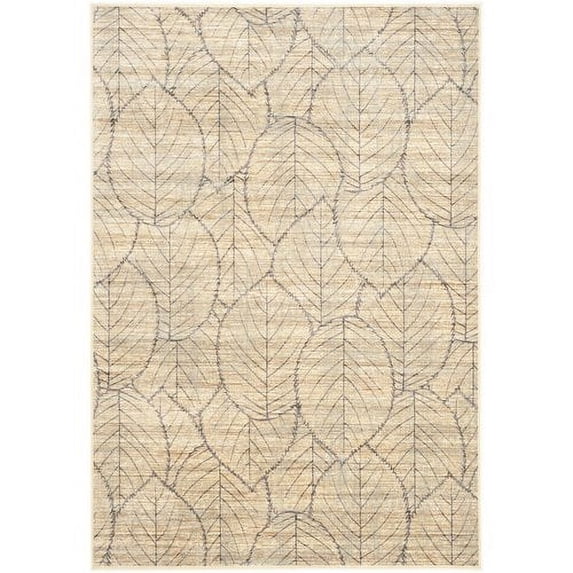 SAFAVIEH Martha Stewart Blathnaid Floral Leaf Area Rug, Cream/Multi, 8' x 11'2"