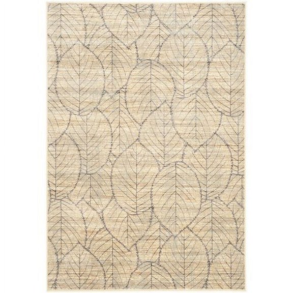 SAFAVIEH Martha Stewart Blathnaid Floral Leaf Area Rug, Cream/Multi, 8' x 11'2"