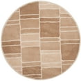 thumbnail image 1 of SAFAVIEH Martha Stewart Blocks Geometric Wool Area Rug, Camel/Ivory, 4' x 4' Round, 1 of 3