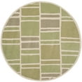 thumbnail image 1 of SAFAVIEH Martha Stewart Blocks Geometric Wool Area Rug, Green/Ivory, 4' x 4' Round, 1 of 9