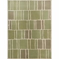 thumbnail image 1 of SAFAVIEH Martha Stewart Blocks Geometric Wool Area Rug, Green/Ivory, 8' x 10', 1 of 4