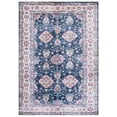 thumbnail image 1 of SAFAVIEH Martha Stewart Candyce Aztec Machine Washable Area Rug, Navy/Beige, 5' x 7', 1 of 11