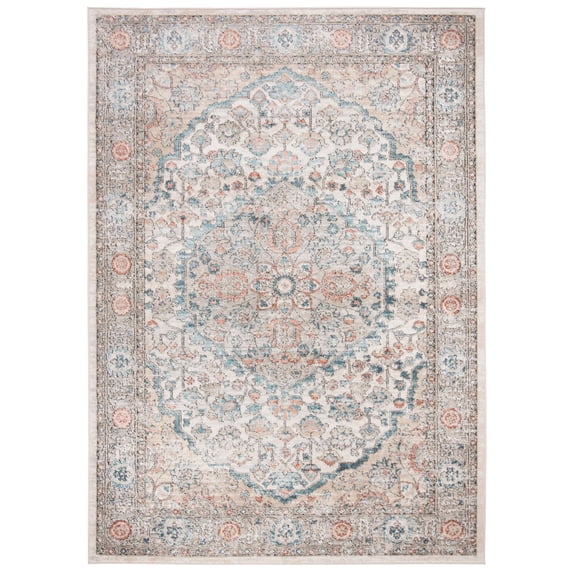 SAFAVIEH Martha Stewart Cedar Oregon Area Rug, Grey/Blue, 3' x 5'