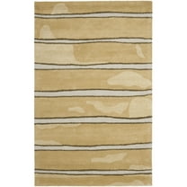 SAFAVIEH Martha Stewart Chalk Stripe Area Rug, Toffee Gold, 5' x 8'