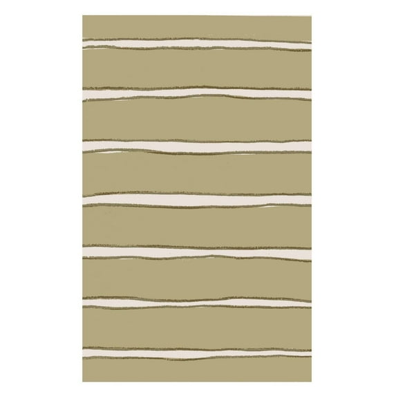 SAFAVIEH Martha Stewart Chalk Stripe Area Rug, Toffee Gold, 9'6" x 13'6"