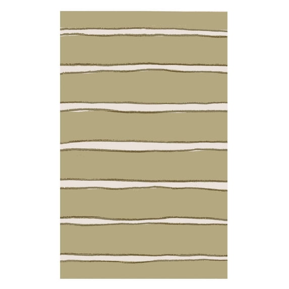 SAFAVIEH Martha Stewart Chalk Stripe Runner Rug, Toffee Gold, 2'3" x 10'