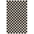 thumbnail image 1 of SAFAVIEH Martha Stewart Chelsea Checkered Area Rug, Black/Beige, 4' x 6', 1 of 5