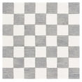 thumbnail image 1 of SAFAVIEH Martha Stewart Chelsea Checkered Area Rug, Grey/Ivory, 6' x 6' Square, 1 of 5