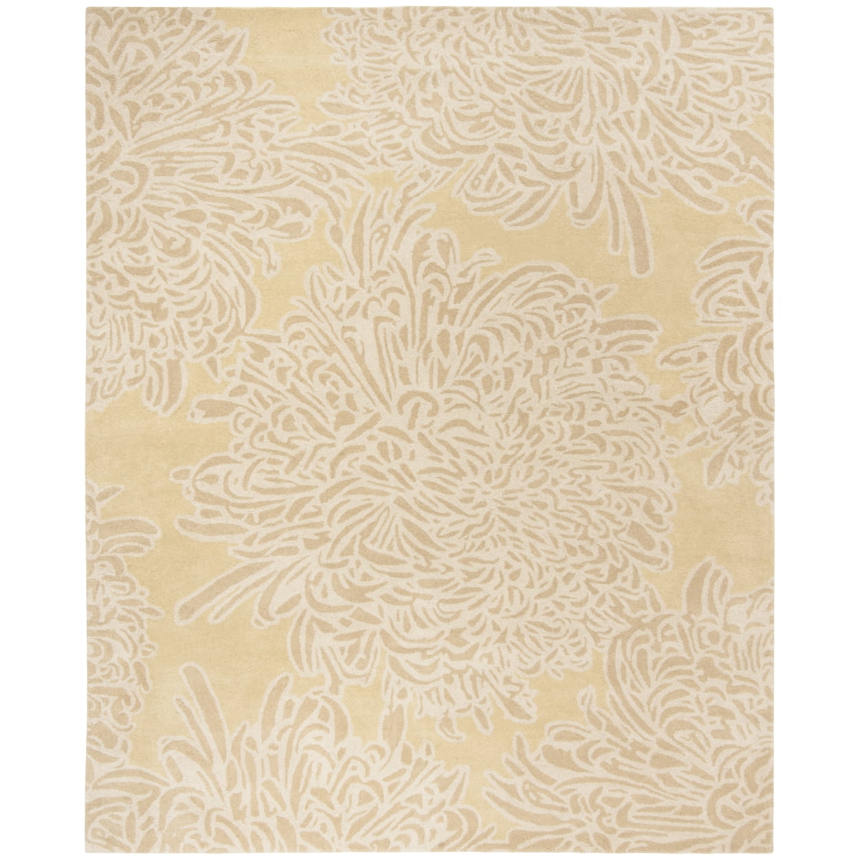 Malted Chrysanthemum Floral 8' x 10' Wool Area Rug
