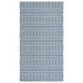 thumbnail image 1 of SAFAVIEH Martha Stewart Salah Geometric Cotton Area Rug, Blue/Grey, 3' x 5', 1 of 10
