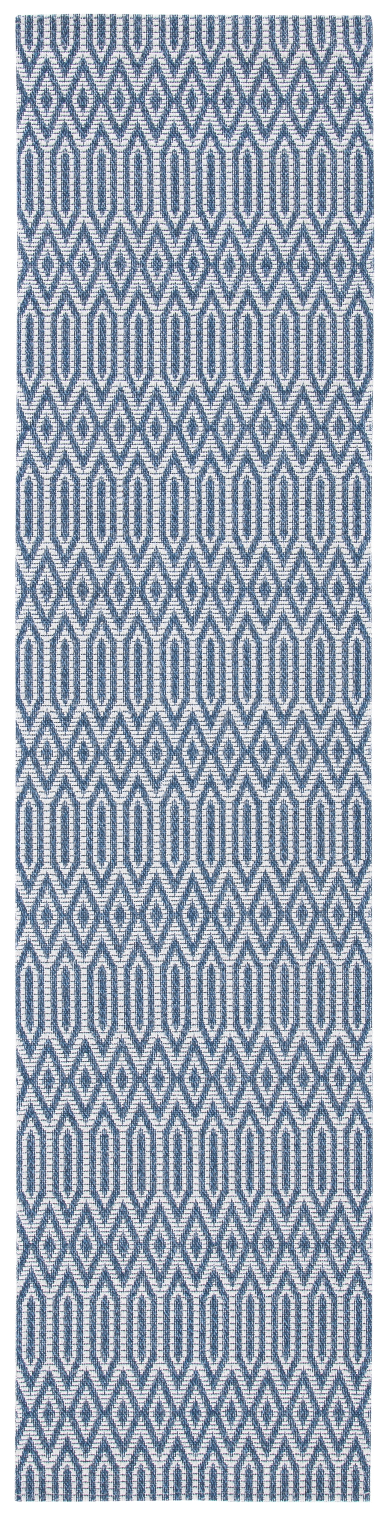 Safavieh Martha Stewart Salah Geometric Cotton Runner Rug, Blue/Gray, 2 ...