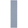 thumbnail image 1 of SAFAVIEH Martha Stewart Salah Geometric Cotton Runner Rug, Blue/Grey, 2' x 8', 1 of 9
