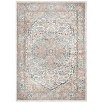 SAFAVIEH Martha Stewart Cedar Oregon Area Rug, Grey/Blue, 6'7" x 9'