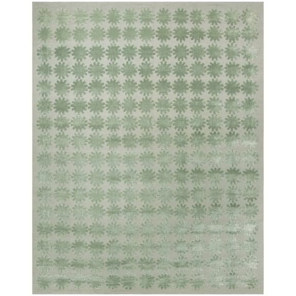 SAFAVIEH Martha Stewart Constellation Floral Area Rug, Sky, 3'9" x 5'9"
