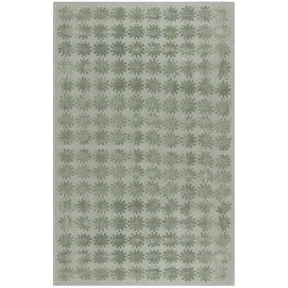 SAFAVIEH Martha Stewart Constellation Floral Area Rug, Sky, 5'6" x 8'6"