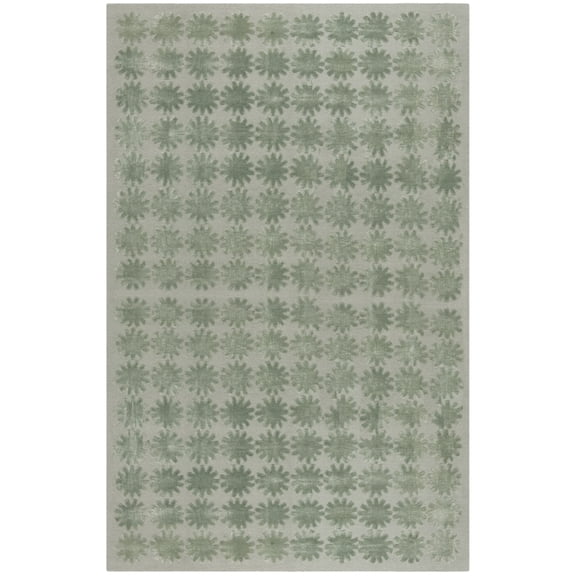 SAFAVIEH Martha Stewart Constellation Floral Area Rug, Sky, 5'6" x 8'6"