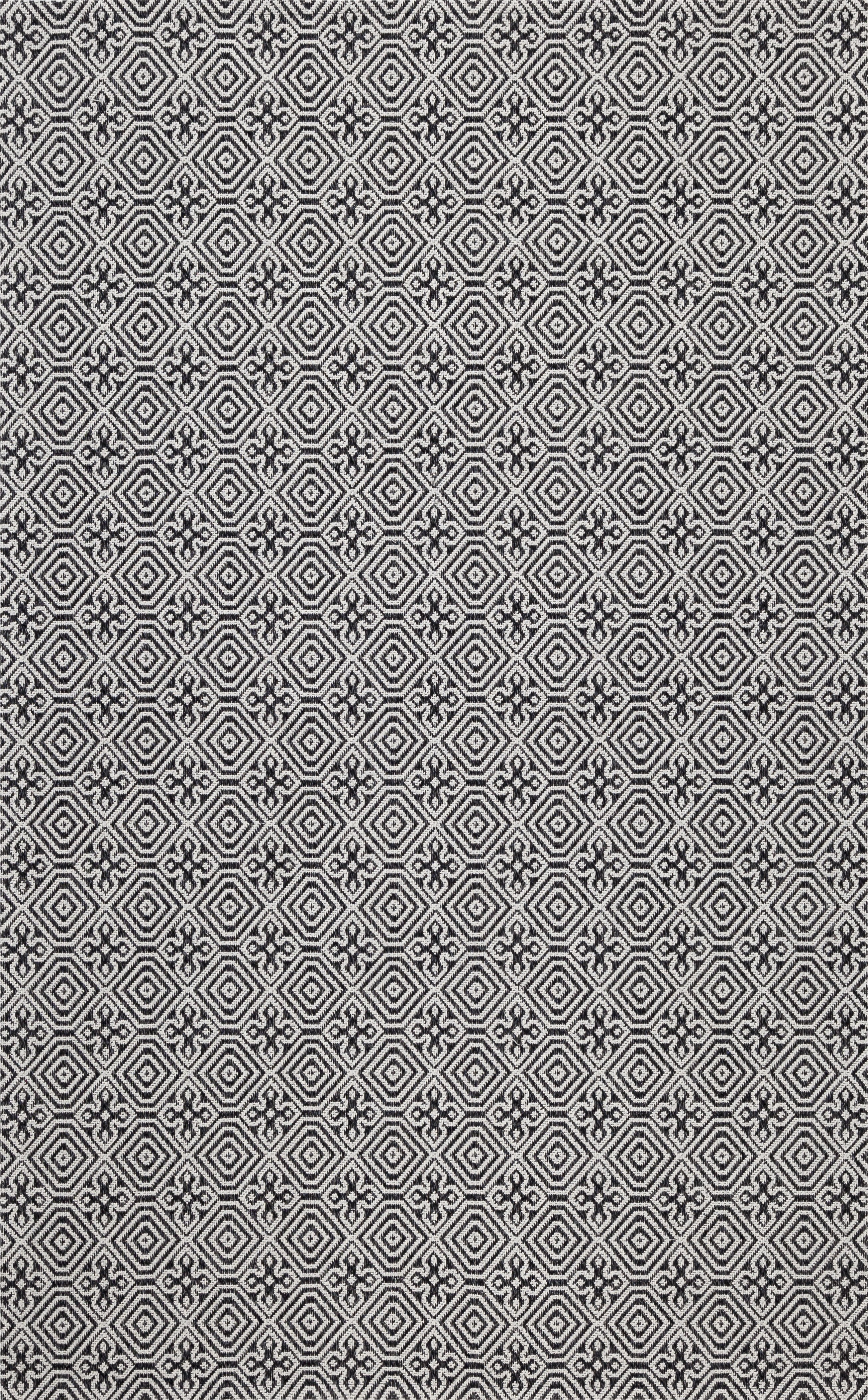 Handmade Gray Wool and Cotton Rug, 6'7" x 9'
