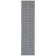 thumbnail image 1 of SAFAVIEH Martha Stewart Cotton Geometric Runner Rug, Charcoal/Grey, 2' x 8', 1 of 7