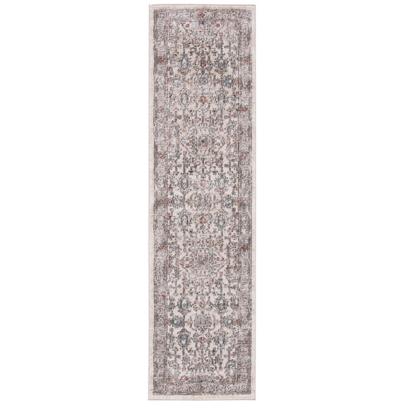 SAFAVIEH Martha Stewart Dacota Oregon Runner Rug, Grey/Ivory, 2'2" x 6'