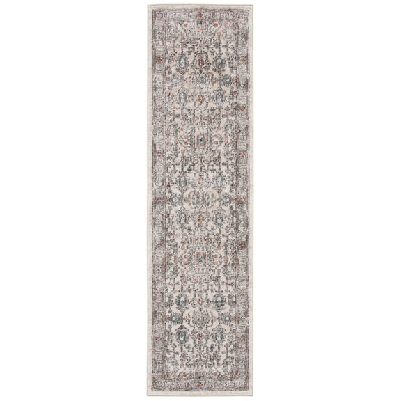 SAFAVIEH Martha Stewart Dacota Oregon Runner Rug, Grey/Ivory, 2'2" x 8'
