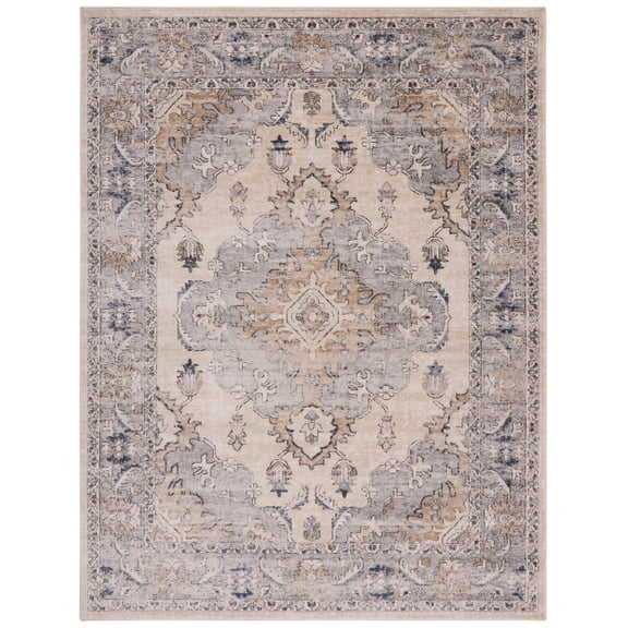 SAFAVIEH Martha Stewart Dallas Oregon Distressed Area Rug, Beige/Grey, 11' x 15'