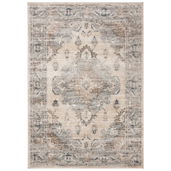 SAFAVIEH Martha Stewart Dallas Oregon Distressed Area Rug, Beige/Grey, 2'2" x 4'