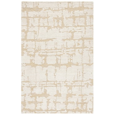 SAFAVIEH Martha Stewart Distressed Area Rug, Gold/Ivory, 8' x 10'