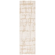SAFAVIEH Martha Stewart Distressed Runner Rug, Gold/Ivory, 2'3" x 8'