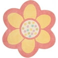 thumbnail image 1 of SAFAVIEH Martha Stewart Dot Daisy Floral Wool Area Rug, Egg Yolk, 5'6" x 6' Specialty, 1 of 3