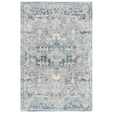 SAFAVIEH Martha Stewart Ermintrude Floral Area Rug, Ivory/Grey, 2' x 2'8"