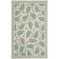 thumbnail image 1 of SAFAVIEH Martha Stewart Fern Frolic Floral Wool Area Rug, Plumage Blue, 9' x 12', 1 of 9