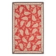 thumbnail image 1 of SAFAVIEH Martha Stewart Fern Frolic Floral Wool Area Rug, Saffron Red, 4' x 6', 1 of 5
