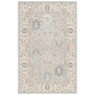 SAFAVIEH Martha Stewart Floral Area Rug, Grey/Ivory, 3' x 5'