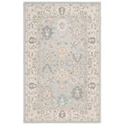 SAFAVIEH Martha Stewart Floral Area Rug, Grey/Ivory, 4' x 6'
