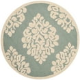 thumbnail image 1 of SAFAVIEH Martha Stewart Floret Damask Geometric Wool Area Rug, Arrowroot, 4' x 4' Round, 1 of 6