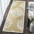 thumbnail image 1 of SAFAVIEH Martha Stewart Floret Damask Geometric Wool Runner Rug, Dune, 2'3" x 8', 1 of 4