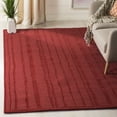 thumbnail image 1 of SAFAVIEH Martha Stewart Freehand Stripe Wool Area Rug, Vermillion, 8' x 10', 1 of 6