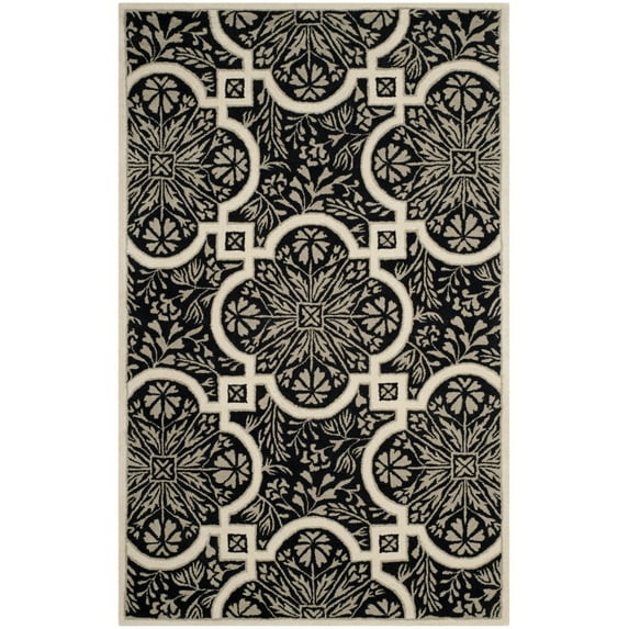 SAFAVIEH Martha Stewart French Painted Avignon Geometric Wool Area Rug, Francesca, 5' x 8'
