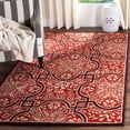 thumbnail image 1 of SAFAVIEH Martha Stewart French Painted Avignon Geometric Wool Area Rug, Vermillion, 4'x6', 1 of 6