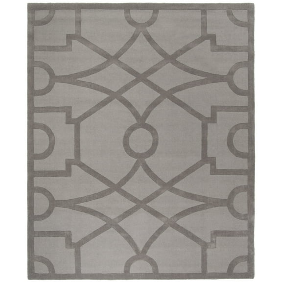 SAFAVIEH Martha Stewart Fretwork Geometric Wool Area Rug, Cavern, 8' x 10'