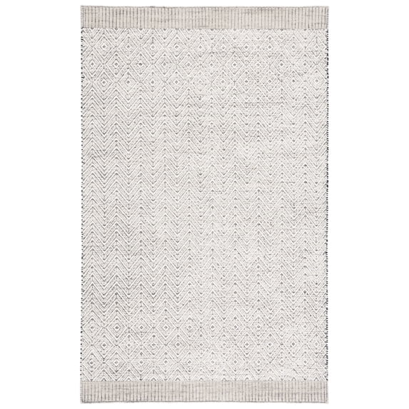 SAFAVIEH Martha Stewart Geometric Area Rug, Grey/Ivory, 3' x 5'