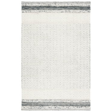 SAFAVIEH Martha Stewart Geometric Area Rug, Ivory/Grey, 8' x 10'