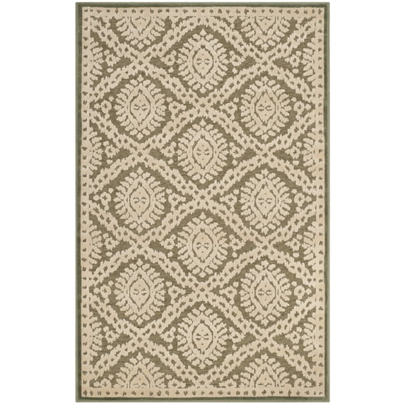 SAFAVIEH Martha Stewart Geometric Eyed Area Rug, Dill, 2'7" x 4'
