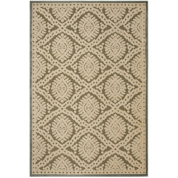 SAFAVIEH Martha Stewart Geometric Eyed Area Rug, Dill, 4' x 5'7"