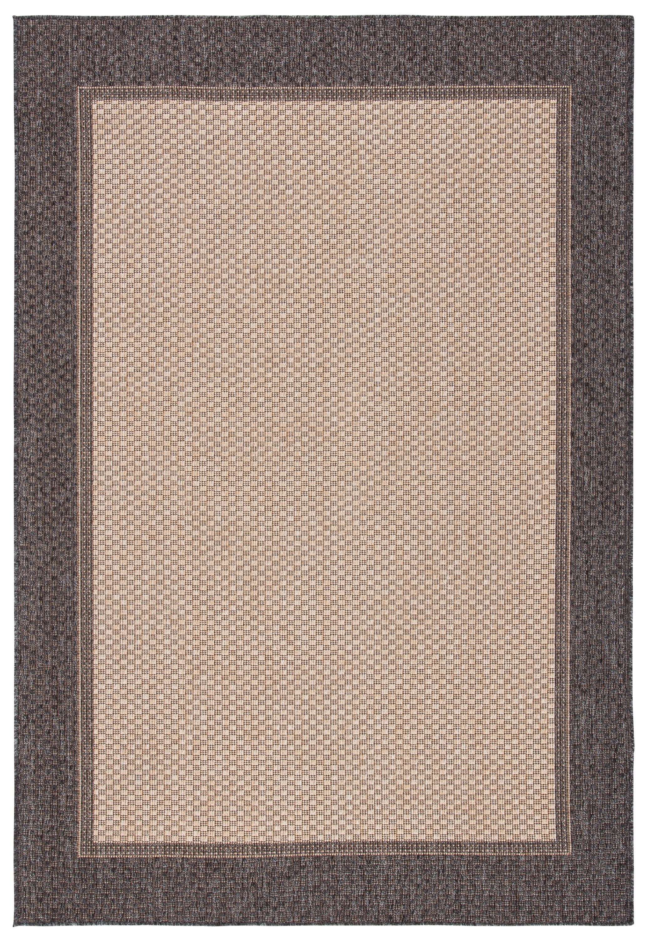 SAFAVIEH Martha Stewart Geometric Indoor/Outdoor Area Rug, Camel/Brown, 4'5" x 6'5"