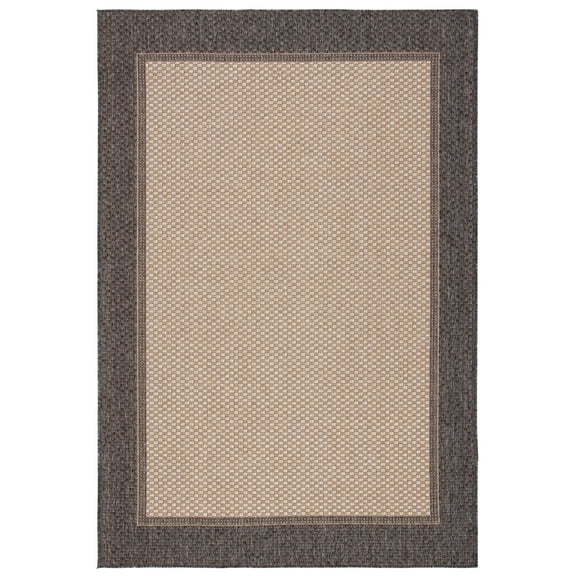 SAFAVIEH Martha Stewart Geometric Indoor/Outdoor Area Rug, Camel/Brown, 4'5" x 6'5"