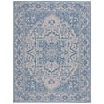 thumbnail image 1 of SAFAVIEH Martha Stewart Geometric Indoor/Outdoor Area Rug, Cream/Blue, 6'7" x 9', 1 of 5